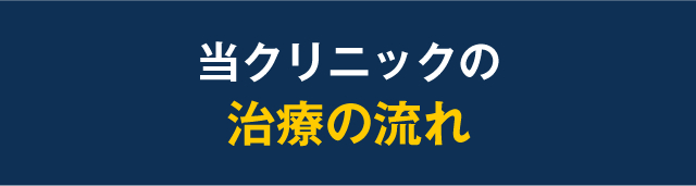 当クリニックの治療の流れ